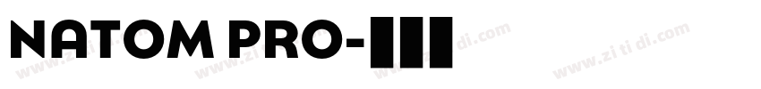 NATOM PRO字体转换 NATOM PRO字体转换
